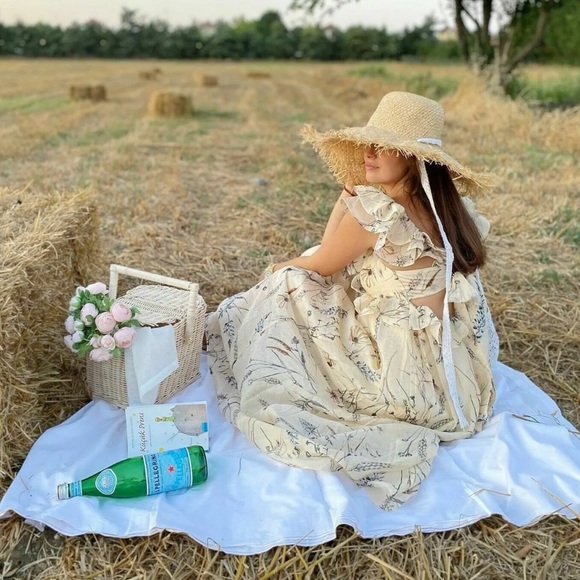 H&M Lyocell-blend flounced dress-worn once - Picture 11 of 13